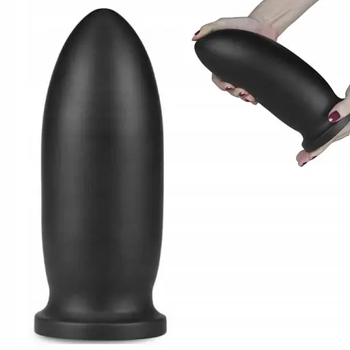 Большая анальная пробка LoveToy 9" King Sized Anal Bomber 20.3 см (черный) - фото 4