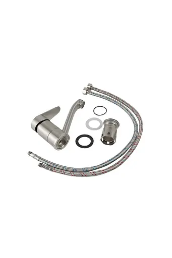 Смеситель для кухни Germece 3123 А нержавеющая сталь - фото 2