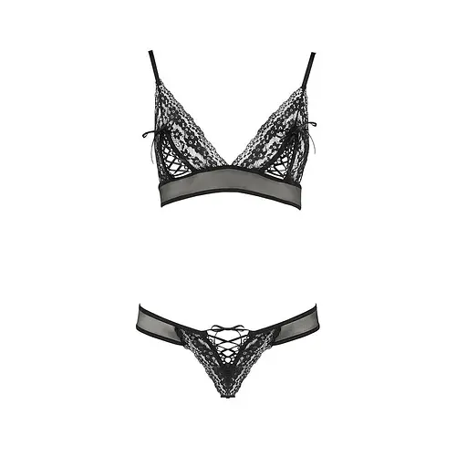 Комплект белья Passion ERZA Set black L/XL - фото 3