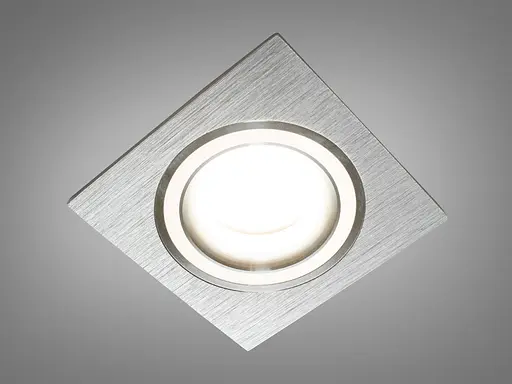 Элегантный, невероятно изысканный, квадратный, алюминиевый точечный светильник. - фото 1