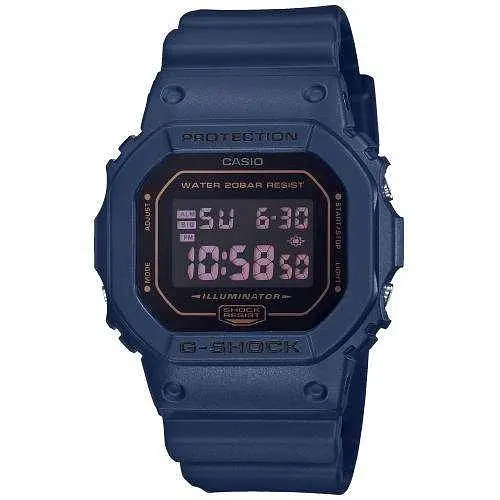 Противоударные часы мужские наручные Casio G-Shock DW-5600BBM-2ER с полимерным ремешком - фото 2
