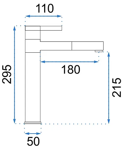 Смеситель для умывальника Rea Smart white gold высокий REA-B8400 Белый - фото 5