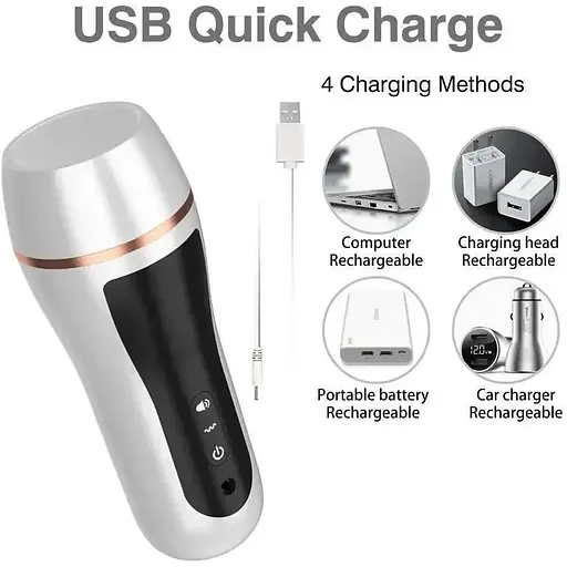 Мастурбатор мужской Вибро мастурбатор с наушниками - фото 2