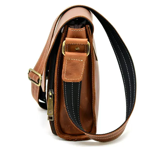 Чоловіча шкіряна сумка через плече TARWA 26х22х6 см sum0025827 - фото 4