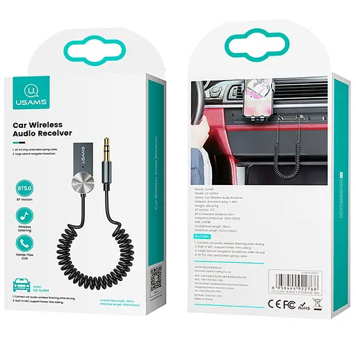 Аудіо ресивер Usams US-SJ464 Черный - фото 2