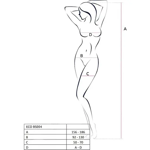 Бодістокінг Passion ECO BS004 Black, відкритий доступ, імітація підв’язок, квітковий декор - фото 5