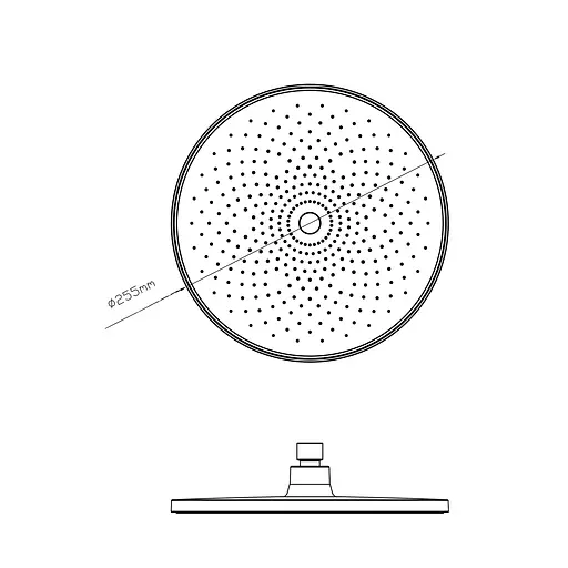 Верхний душ Qtap Hlavova D 250 мм круглый QTHLA107CRM45948 Chrome, Хром - фото 2