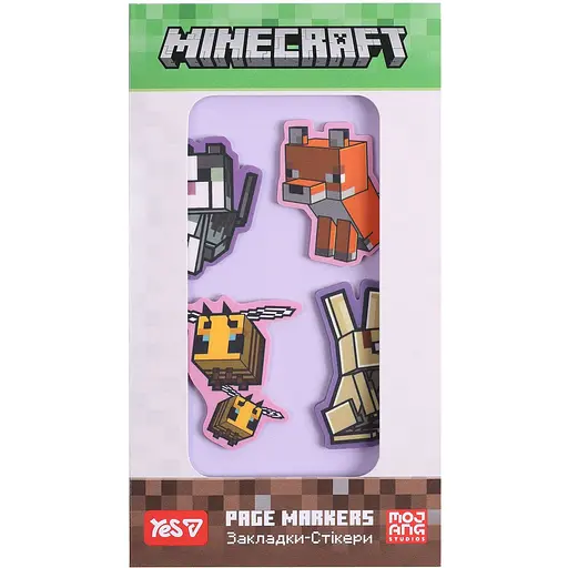 Закладки-стікери Yes Minecraft.Spring 80 шт. (4х20) (170449)