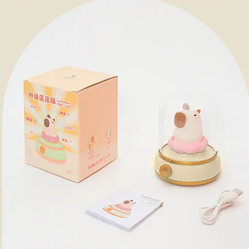 Нічник Capybara and Lotus Yellow - фото 6