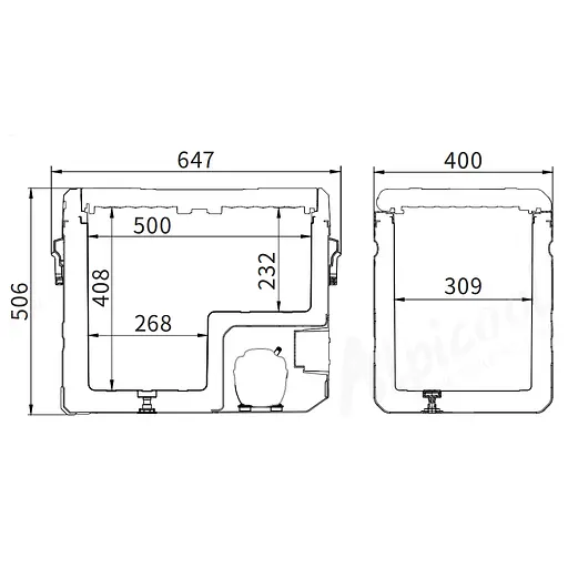 Компрессорный автохолодильник Alpicool TS50 (50 литров, LG Compressor) - фото 6