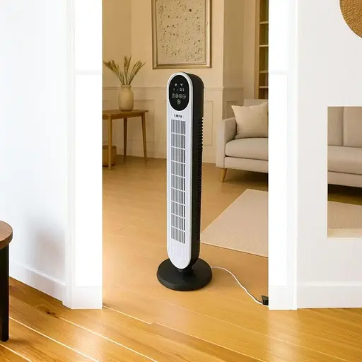 Напольный вентилятор от сети Zepline ZP-139 Ветродуйка 500Вт 3 режима с пультом и таймером Белый/Черный - фото 6