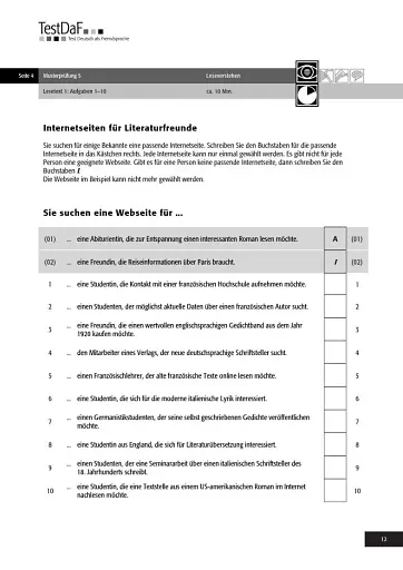 TestDaF Musterprufung 5. Heft mit Audio-CD. Test Deutsch als Fremdsprache - фото 11
