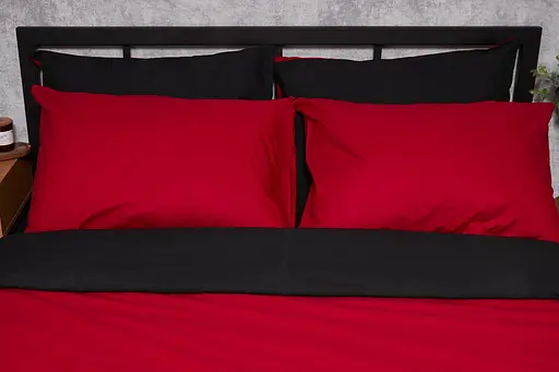 Комплект постельного белья Moon&Star Бязь Gold Люкс Cherry Black King Size 220x240 наволочки 4х70х70 - фото 3