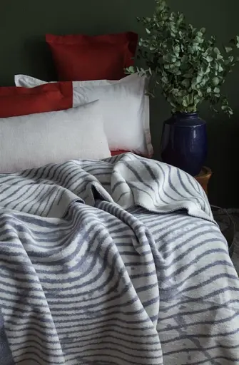 Плед Ardesto Leonardo Хвиля 200х220 см сірий (ART0417LT) - фото 2