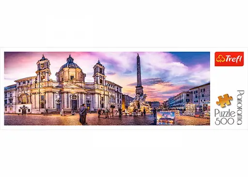 Пазл Trefl Пьяцца Навона Рим 500 эл. панорама (29501) - фото 2