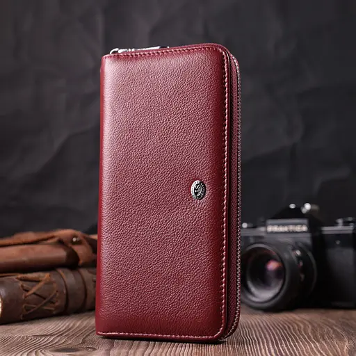 Кожаный женский кошелек ST Leather 20х10х2 см acs0028486 - фото 6