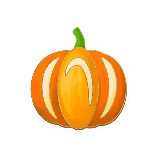 Заготовка броши для раскрашивания "Тыква" Fabrika Decoru FDZB-101 - фото 2