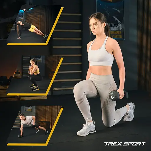 Гантели для фитнеса Trex Sport неопреновые TX-010VD 2x1кг - фото 2