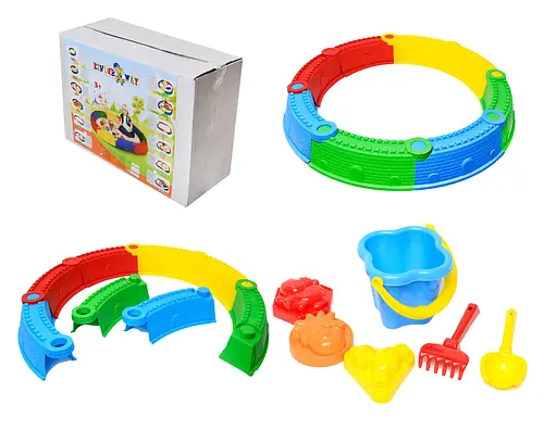 Песочница сборная Kinderway с песочным набором, 01-118-1 - фото 3