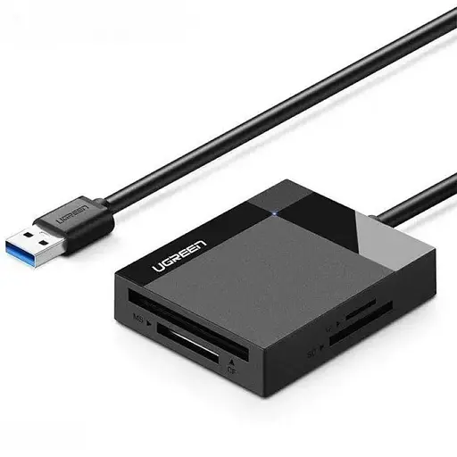 Кардрiдер Ugreen CR125 USB 3.0 All-in-One Card Reader 50 см чорний (30333) - фото 1