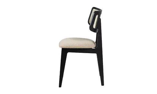 Стілець Пепе Cane з масиву дерева та ротангу чорний - фото 2