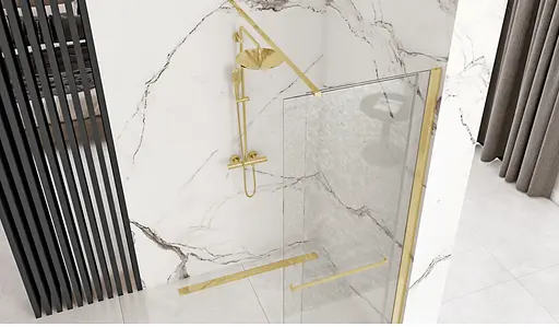 Душевая стенка Rea Cortis 120 gold REA-K8485 - фото 5