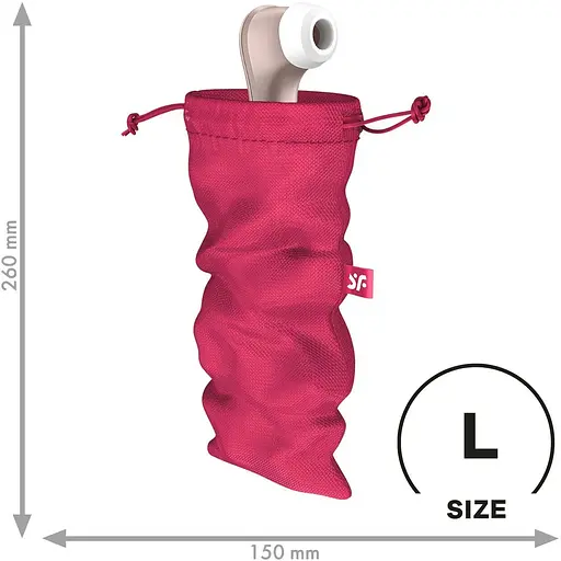 Мішечок для зберігання іграшок Satisfyer Treasure Bag L Pink - фото 2