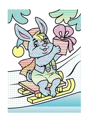 Водные раскраски. Зайчонок в зимней сказке 9789669479846 - фото 2