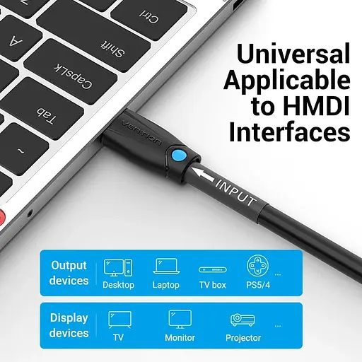 Кабель Vention HDMI M - M,10.0 м V2.0 Engineering 4K 60Гц 18Gbps HD 7.1 PVC Black - фото 8