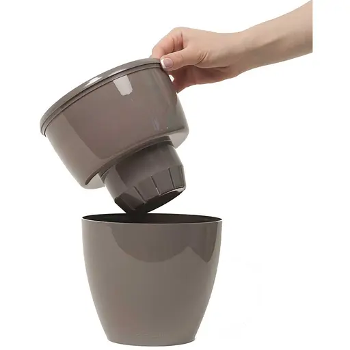 Вазон Santino Deco Twin 5.8 л кремовый (2023117) - фото 4