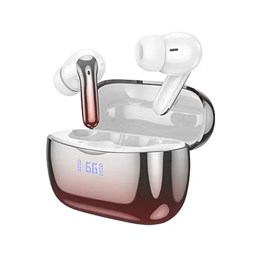 Навушники бездротові Hoco TWS EQ16 вакуумні червоний glaze - фото 2