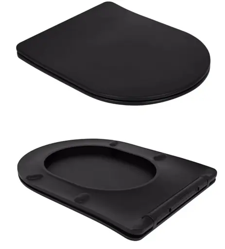 Унитаз напольный Qtap Scorpio Ultra Quiet с сиденьем Slim Duroplast/ Soft-close/ Quick Release QT14226088AMB - фото 7