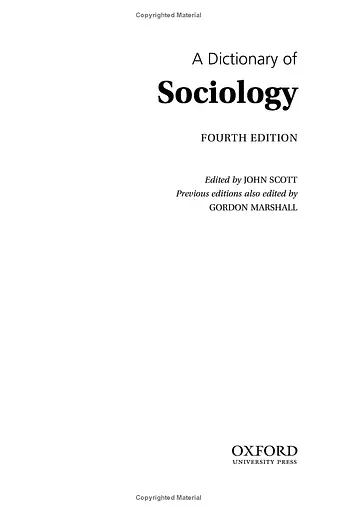 Oxford Dictionary of Sociology (Oxford Quick Reference) - фото 3