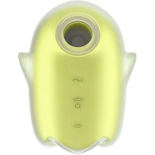 Вакуумний стимулятор із вібрацією Satisfyer Glowing Ghost Yellow