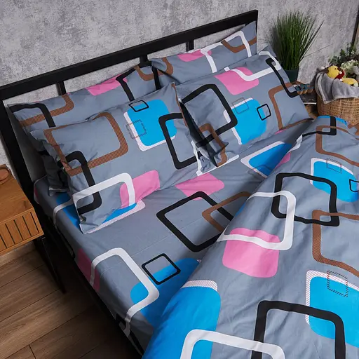 Комплект постельного белья Moon&Star Бязь Gold Люкс Retro Vibes King Size 220x240 наволочки 2х40х60 - фото 8