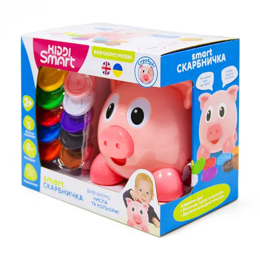 Интерактивная обучающая игрушка Smart-Копилочка KIDDI SMART 208441 украинский и английский - фото 10