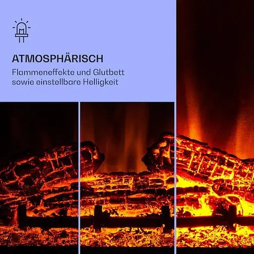 Електричний камін Klarstein Studio 10 Arc 1800 Вт (10038402) - фото 6