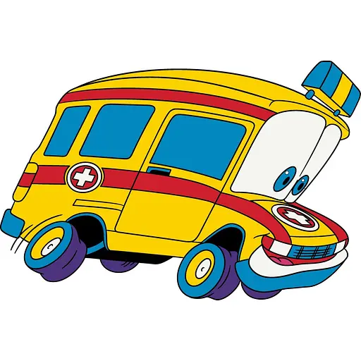 Детская раскраска ArtCraft Скорая помощь 25х30 см (15069-AC)