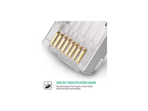Роз'єм конектор Ugreen Cat6 Ethernet Shielded Crystal Head 10 Pack (20333) - фото 2