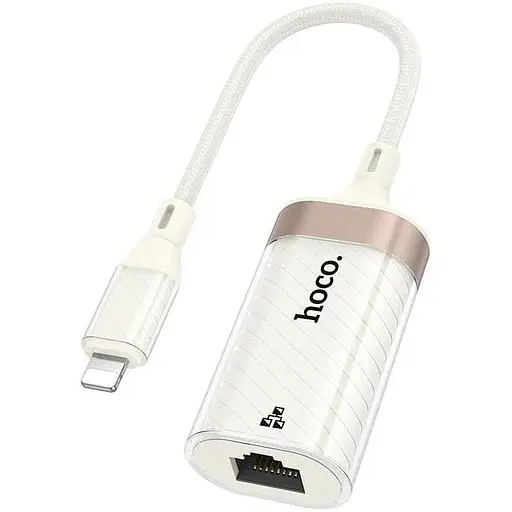 Переходник Hoco Crystal Lightning Ethernet Adapter UA41A 0.145 м 100Mbps