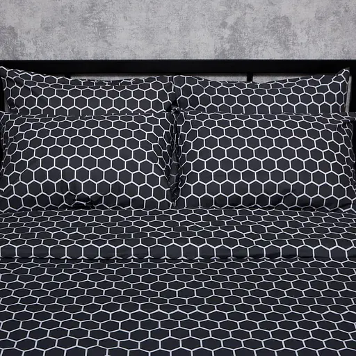 Комплект постільної білизни Moon&Star Бязь Gold Люкс Black Nectar King Size 220x240 наволочки 4х50х70 - фото 2