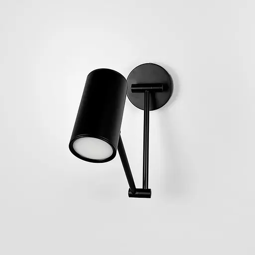 Бра в чорному регулюючому корпусі зі спотом | Арт. C8466/1 BK | Line F - фото 7