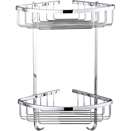 Полка двойная угловая Topaz 4124, Хром - фото 1