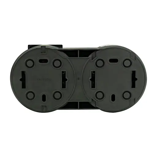 Розетка Ovivo Electric xOne з заземленням та кришкою + вимикач 1-й антрацит - фото 2