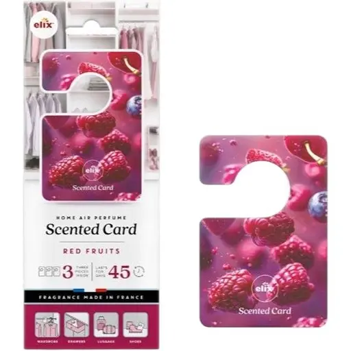 Ароматизуюча картка для гардеробу Elix Red Fruits 3 шт.
