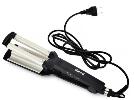Потрійна плойка Kemei Km-2022 Щипці - фото 2