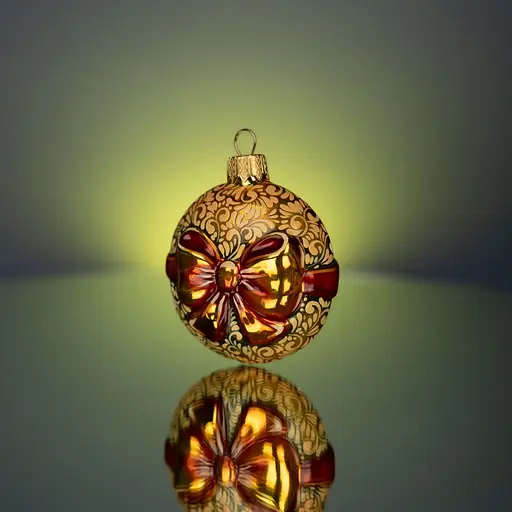 Набір ялинкових прикрас Різдвяні історії Святковий в дерев'яній коробці скло (4820001153576) - фото 5