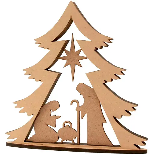 3D композиция на подставке Rosa Talent Сцена Рождества 1 МДФ 24х4х24 см