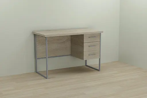 Комп'ютерний стіл Ferrum-decor Гаррі 75x140x60 сірий ДСП Дуб Сонома 32мм (FRD-101467)