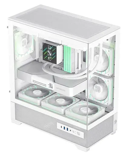 Корпус GameMax Vista 2 A Tempered Glass без БЖ White (VISTA 2 AW) - фото 3